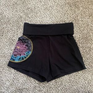 UriahClearLight lotus flower shorts